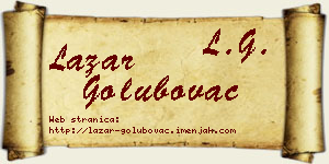 Lazar Golubovac vizit kartica